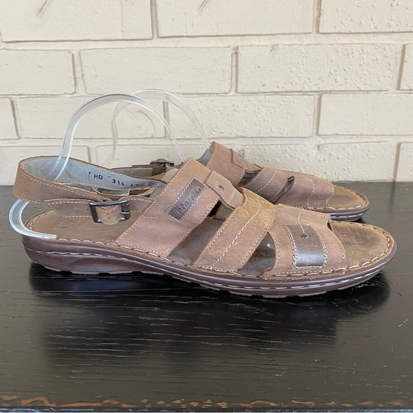 Marelbo Mens Leather Sandals Open Toe Fisherman Beach Comfort Size 47 US 13 main image 6
